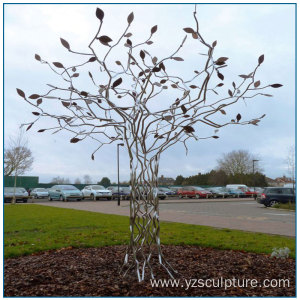 Large Garden Stainless Steel Tree Sculpture
